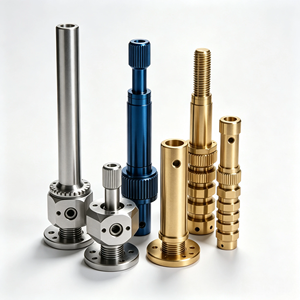 Componentes de Eje de Torneado CNC OEM de Precisión, Ejes Roscados Personalizados de Aluminio Anodizado Multicolor para Ensamblaje de Automóviles y Motocicletas - Product Image 4