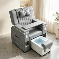 Fauteuil de beauté multifonctionnel pour manucure, pédicure, massage électrique, bain de pieds et soin des ongles
