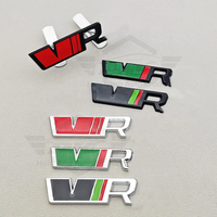Emblème d'insigne de coffre arrière de calandre de voiture en métal 3D pour Skoda VRS Logo Kodiaq Rapid Fabia 1 2 3 A5 A7 MK1 MK3 MK4 Octavia RS Yeti
