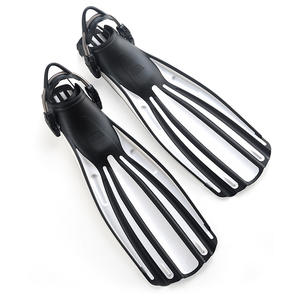 Pinne King a quattro linee con lacci primaverili per immersione libera pinna lunga per regolazione del polmone per immersione profonda pinne da nuoto prodotto con radici - Product Image 1