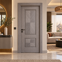 Panneau de porte en mélamine MDF 3,7 mm, surface de porte intérieure pré-finitionnée sans peinture, densité moyenne