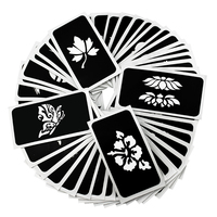 Nouveau design autocollant tatouage temporaire au henné pochoir autocollant au henné pochoir de tatouage temporaire