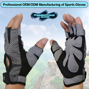 Guantes Deportivos Transpirables para Ciclismo, Gimnasio, <span class=keywords><strong>Senderismo</strong></span> y Tenis - Protección UV y Transpirables de Poliéster de Media <span class=keywords><strong>Palma</strong></span> para Verano - Product Image 2