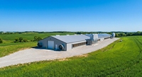 Bâtiment en acier préfabriqué moderne, durable et écologique, personnalisable, pour poulailler, ferme, garage ou abri, facile à installer