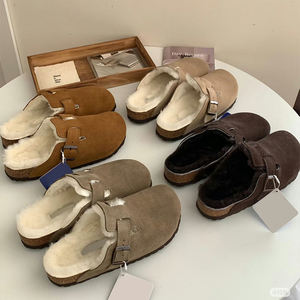 Zuecos <span class=keywords><strong>Birkenstock</strong></span> para Hombre, Cómodos, de Ante Vacuno, Punta Cerrada, Corcho, EVA, Mocasines, Cuero Genuino, Sandalias de Verano para Exteriores - Product Image 6