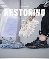 Chaussures de sport décontractées pour hommes, tendance été, respirantes, légères, confortables, en maille