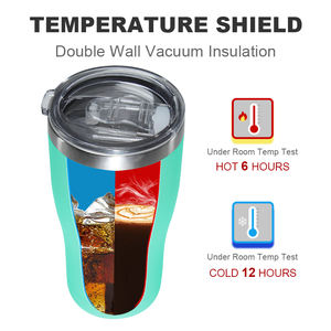 Vaso Térmico de Acero Inoxidable con Aislamiento al Vacío de Doble Pared, con Recubrimiento en Polvo y Logotipo Personalizado, de 20oz/30oz, Botella de Agua Aislada - Product Image 2