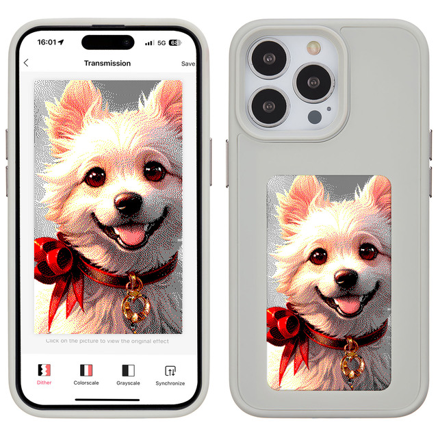 Fashion AI Phone Case with Digital Photo & Insta-Ink Smart NFC Transmission DIY Projection for Mobile Phones
