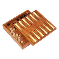 Ensemble de jeu de société de Backgammon en bois classique pas cher personnalisé de haute qualité enfants développent l'échiquier de l'intelligence