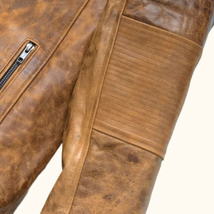 Chaqueta de Motocicleta de Cuero Genuino para Conducción Urbana, Equipo de Seguridad Premium, Chaqueta de Motociclista de Cuero con Cierre Frontal, la Mejor Chaqueta para Motociclistas - Product Image 5