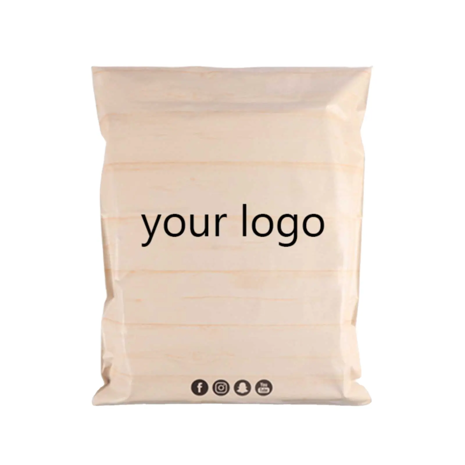 Benutzer definierte Logo Khaki Poly Mailer Express Mailing Taschen Kunststoff Kleidung Verpackung Taschen Versand umschlag Amazon Marke Poly beutel
