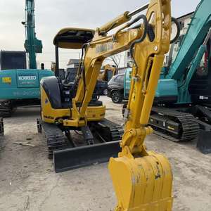 Mini-excavatrice hydraulique Komatsu PC30MR d'occasion de 3 tonnes, à balayage zéro, chenilles rétractables, moteur Yanmar, pompe à engrenages, pour usage intérieur - Product Image 6