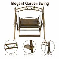 Banc d'extérieur en rotin de style nordique, design moderne et luxueux, fauteuil lounge écologique avec auvent, coussin imperméable, pour 2 personnes, hôtel