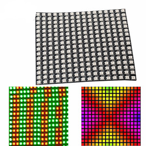 Tira de Luz LED Digital Flexible RGB <span class=keywords><strong>WS2812B</strong></span> de <span class=keywords><strong>5v</strong></span>, Panel de Luz Direccionable Individualmente, Módulo de Matriz de Pantalla WS2812 8x8 16x16 8x32 de <span class=keywords><strong>5V</strong></span> - Product Image 3