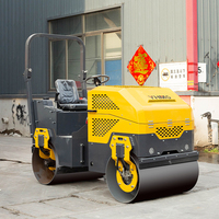 Compacteur routier vibrant à double tambour de 2,0 tonnes avec moteur diesel