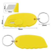 Couteau portatif de bureau personnalisé couteau utilitaire mini lame avec poignée porte-clés porte-clés promotionnel couteau de coupe-boîte porte-clés