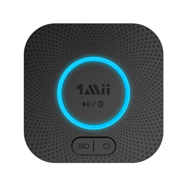 1Mii B06+ Bluetooth Audio Receivers with 3D Surround Bluetooth 5.1 RCA Stereo Receiver Support AptX-LL/HD AUX Bluetooth Adapter
