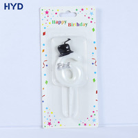 Velas de Cumpleaños con Número en Blanco Perla Metálico 2026 - Ecológicas y Hechas a Mano para Fiestas de Pascua, con Diseño Elegante y Estilo Caballero