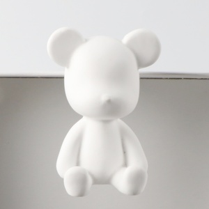 Plester Aroma porselen buatan tangan, keramik wangi bentuk beruang lucu penyegar udara ventilasi mobil Diffuser minyak esensial Wewangian rumah - Product Image 3