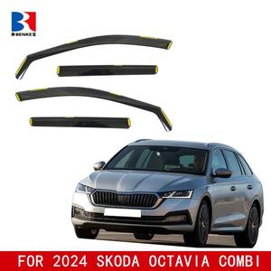 Déflecteurs de Vitres Intégrés pour SKODA OCTAVIA COMBI 2024+ Pare-Pluie et Pare-Soleil Adhésifs - Product Image 3