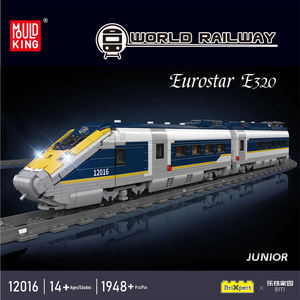 Mould King 12016 Serie di <span class=keywords><strong>Treni</strong></span> da 1948 Pezzi, Modello di Treno RC Eurostar E320, Modello di Costruzioni Tecniche, Giocattoli Educativi, Regalo per Festività - Product Image 2