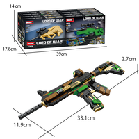 WOMA TOY 8 en 1 M416 Fusil d'assaut M4 Jouet Gun Micro Baustein Building Block Brick Set (C0838)