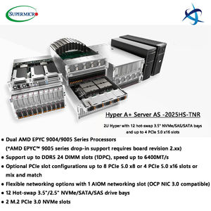 Supermicro Server Hyper A Plus come Server A doppio processore 2025HS <span class=keywords><strong>TNR</strong></span> 2U con Dual AMD EPYC 9004 9005 processori 12 Hot Swap Bays - Product Image 3