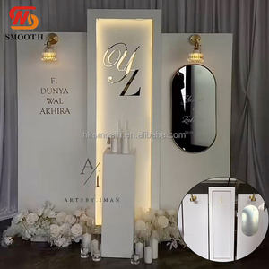 Arco de Boda de PVC Blanco de Alta Calidad, Soporte para Fondo Decorativo, Entrada para Eventos, Recepción, Decoración de Escenario - Product Image 1