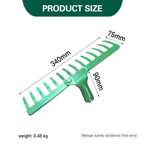 Attrezzi Agricoli di Alta Qualità, Rastrelli a 14 Denti, Rastrelli Metallici <span class=keywords><strong>per</strong></span> Foglie da Giardino - Product Image 2