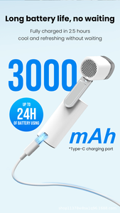 Ventilatore Portatile Pieghevole 2026 Nuovo con Luce, Batteria a Lunga Durata, 3 Livelli di Luminosità, Ventilatore Portatile per Campeggio Esterno - Product Image 6