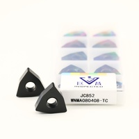 Insertos de Carburo Cementado con Recubrimiento CVD/PVD para Tornos CNC, Modelo WNMG JC852/3, Hoja de 8 mm, Grosor de 4 mm, Dureza de 90-95 HRC, Marca Jvchang