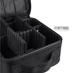 กระเป๋าเก็บของทางการแพทย์ 26x23x10 ซม. ผ้าอ็อกซ์ฟอร์ด 168D แบบพกพา สีดำ สำหรับใช้ในห้องนอน - Product Image 5