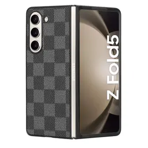 Voor Samsung Galaxy Z Fold 5 Lederen Case Designer Pu Case Z Fold 4