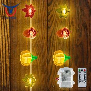 Guirlande lumineuse citrouille d'Halloween 3m 40 LED, décorations d'horreur DIY à suspendre pour la maison et l'extérieur, fournitures <span class=keywords><strong>de</strong></span> fête, intensité variable IP44 - Product Image 5