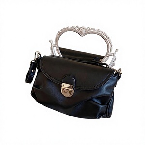 Nouveau sac à bandoulière pour femme, design français, vintage, grand format, fermeture éclair, en cuir souple, portable - Product Image 2