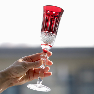 150ml Cortes de mano y cristal multicolor Hock Copa de vino Copa atemporal Edo Kiriko Stemware - Product Image 6