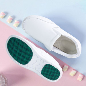 Giày da bò unisex đế thấp, kiểu dáng thường ngày, thoáng khí, chống trơn trượt, chống tĩnh điện, thoải mái, dành cho đầu bếp, y tá, đế cao su - Product Image 6
