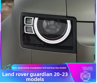 Nouvel ensemble de phares à lentille laser LED haut de gamme 6000K avec feux de jour et clignotants pour Land Rover Defender 2020-2023