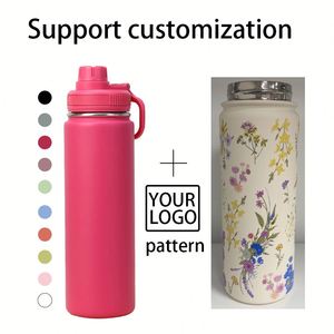 Custom logo 750ml Direct Drinking Vacuum <b>Flask</b> Insulated Gym Thermos Bottle Outdoor Sports School Stainless Steel Water Bottle - Product Image 4