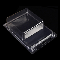 Boîtes en plastique en forme de coquille de palourde, personnalisées, transparentes, en PET, emballage en plastique transparent en forme de coquille de palourde
