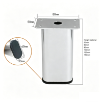 Pied de support métallique moderne Jiashida pour canapé, armoire, lit – Service ODM