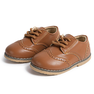 Klassieke feest- en bruiloftschoenen voor kinderen, jongens, van PU leer, rubberen zachte zool, school- en kinderschoenen. - Product Image 2