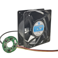 Ventilador de Refrigeración de CC Totalmente Metálico de 120 mm, 24 V, 11000 RPM, Resistente al Agua, 150 ℃   Ventilador de Alta Temperatura, Ventilador de Refrigeración de Corriente Continua