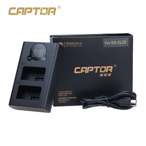 <span class=keywords><strong>Chargeur</strong></span> de <span class=keywords><strong>batterie</strong></span> d'appareil photo EN-EL25 de marque CAPTOR pour appareil photo <span class=keywords><strong>nikon</strong></span> Z30 Z50 ZFC <span class=keywords><strong>chargeur</strong></span> à double emplacement USB - Product Image 6