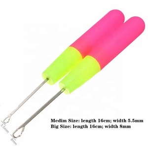 Cobre Handle Cabelo Extensão Ferramenta Gancho Agulhas De Tricô e Crochet Gancho Set para Cabelo Peruca Acessórios - Product Image 2