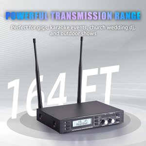 Professional 2-Channel UHF Cordless Dynamic Handheld Mic XLR Connector for Home Karaoke Church Weddings DJ Events - Product Image 5