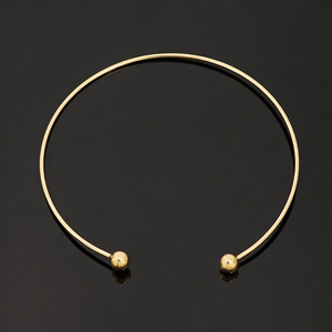 Hebilla de Metal Dorado para Collar y Anillo con Extremos de Bola, Acabado Plateado, Diseño Duradero - Product Image 1