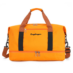 Sac de sport étanche grande capacité avec fermeture éclair pour gym, voyage, sport, compartiment humide/sec, conception de logo personnalisé - Product Image 1