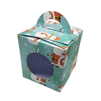 Boîte à pâtisserie et gâteaux noire minimaliste en carton de qualité alimentaire avec poignée de transport pour desserts, croquis, café et plats à emporter