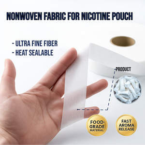 Premium Umweltfreundliches Einfaches Vliesstoff für Nikotinbeutel Ultrafeine Faser SNUS Filterpapierrolle Direktvertrieb Großhandel - Product Image 2